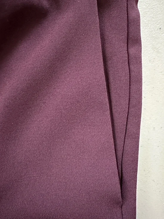 Babaton Wide-Leg Trousers in Plum - Picture 5 of 5